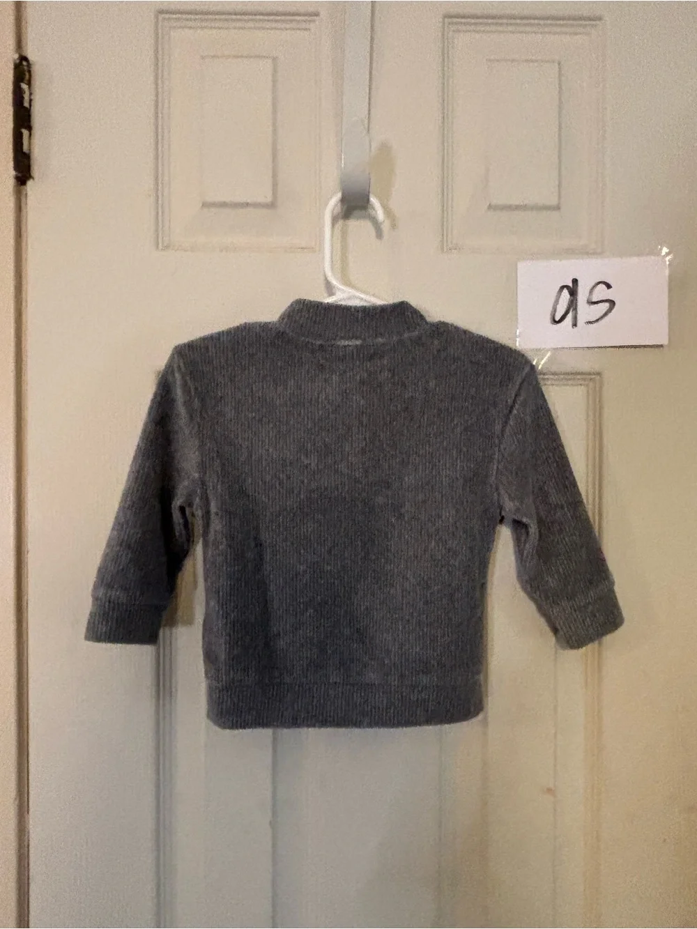 Carter's Charcoal Gray Henley Knit Sweater